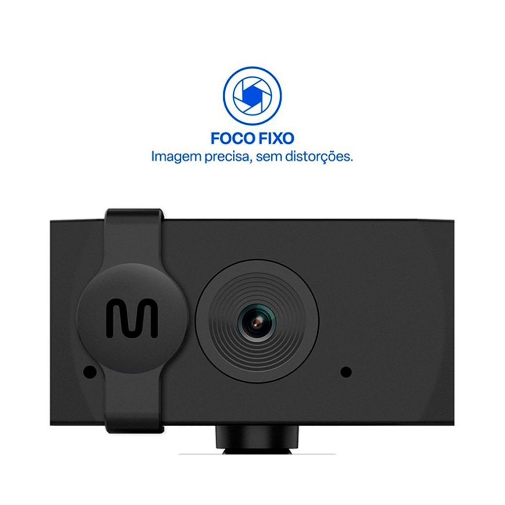 Webcam Multi WC056, HD 720p, 30FPS, Foco Fixo, Microfone Integrado e Protetor de Privacidade - WC056 - view 7