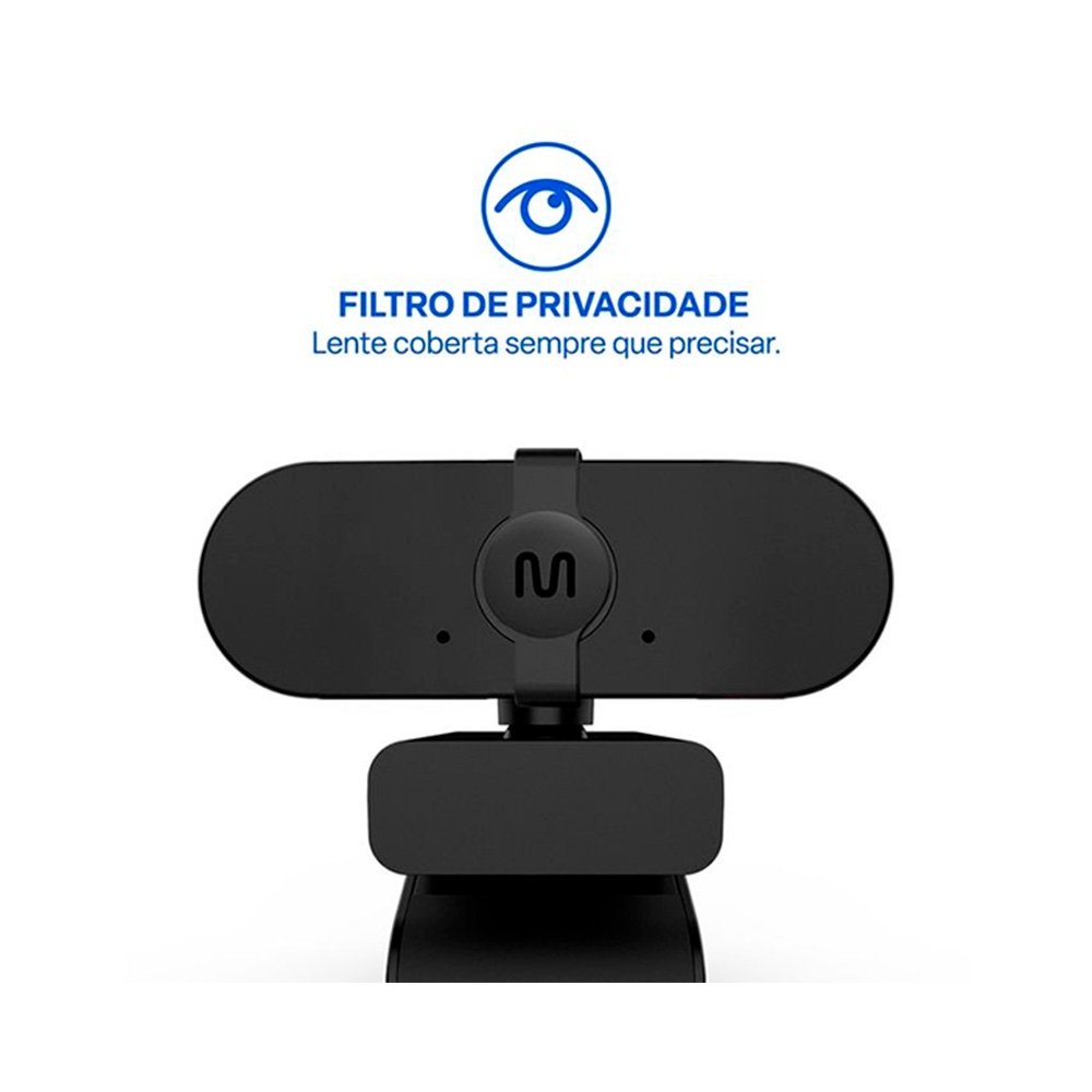 Webcam Multi WC056, HD 720p, 30FPS, Foco Fixo, Microfone Integrado e Protetor de Privacidade - WC056 - view 4