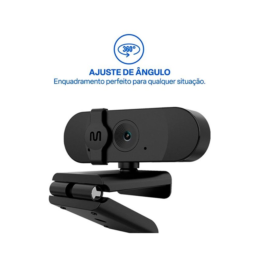 Webcam Multi WC056, HD 720p, 30FPS, Foco Fixo, Microfone Integrado e Protetor de Privacidade - WC056 - view 9