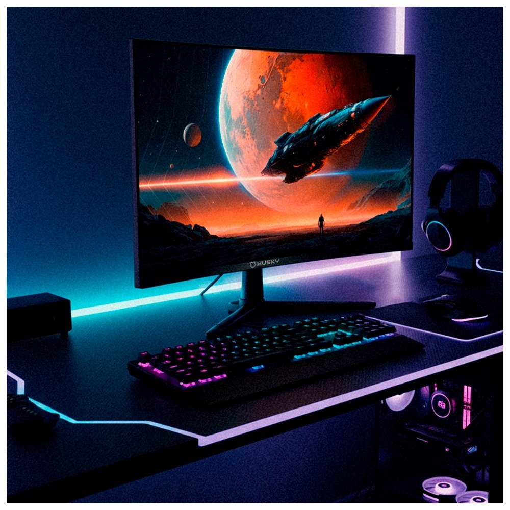 Monitor Gamer Curvo Balão.info Boreal 24, FHD, 240Hz, 1ms, Adaptive Sync, VA, DisplayPort e HDMI, HDR - HMG00524PT - view 2