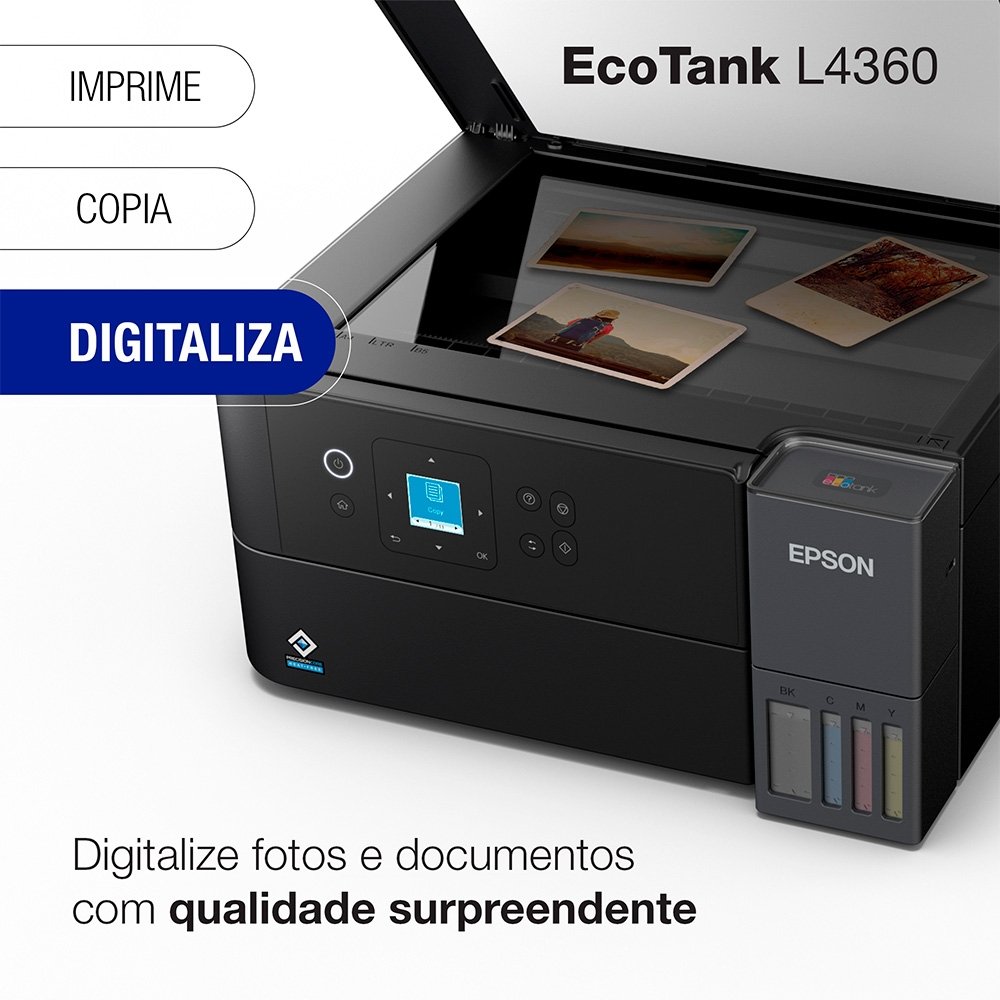 Multifuncional Epson EcoTank L4360 - Wi-Fi Direct, Frente e Verso Automático - view 7