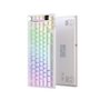 Teclado Mecânico Gamer Sem Fio Attack Shark X820 Ultra, RGB, Switch Shark, White Contour Line - X820 ULTRA  White