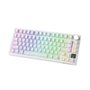 Teclado Mecânico Gamer Sem Fio Attack Shark X820 Ultra, RGB, Switch Shark, White Contour Line - X820 ULTRA  White