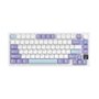 Teclado Mecânico Gamer Sem Fio Attack Shark X820 Ultra, RGB, Switch Shark, Starlight White - X820 ULTRA Starlight White