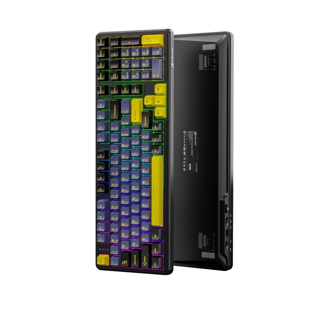 Imagem 3 de 3 do produto Teclado Mecânico Gamer Sem Fio Attack Shark X98, RGB, Tri-Mode, Star Black - X98 Star Black