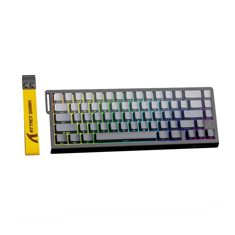 Imagem 2 de 2 do produto Teclado Mecânico Gamer Sem Fio Attack Shark X68 Pro HE, Magnetic Switch (Hall Effect), Moonlit Night