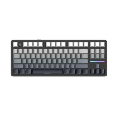 Teclado Sem Fio Mecânico Gamer Attack Shark X87, RGB, Tri-Mode Wireless Bluetooth USB-C, Moonlit Night - X87