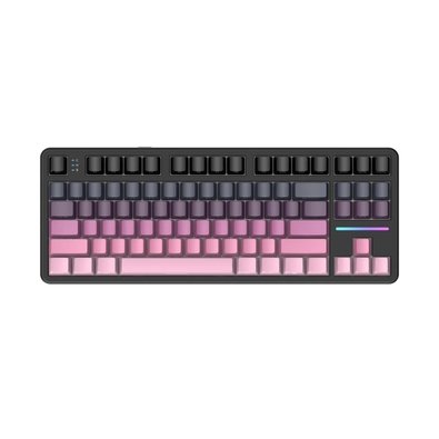 Teclado Sem Fio Mecânico Gamer Attack Shark X87, RGB, Tri-Mode Wireless Bluetooth USB-C, Blackberry - X87