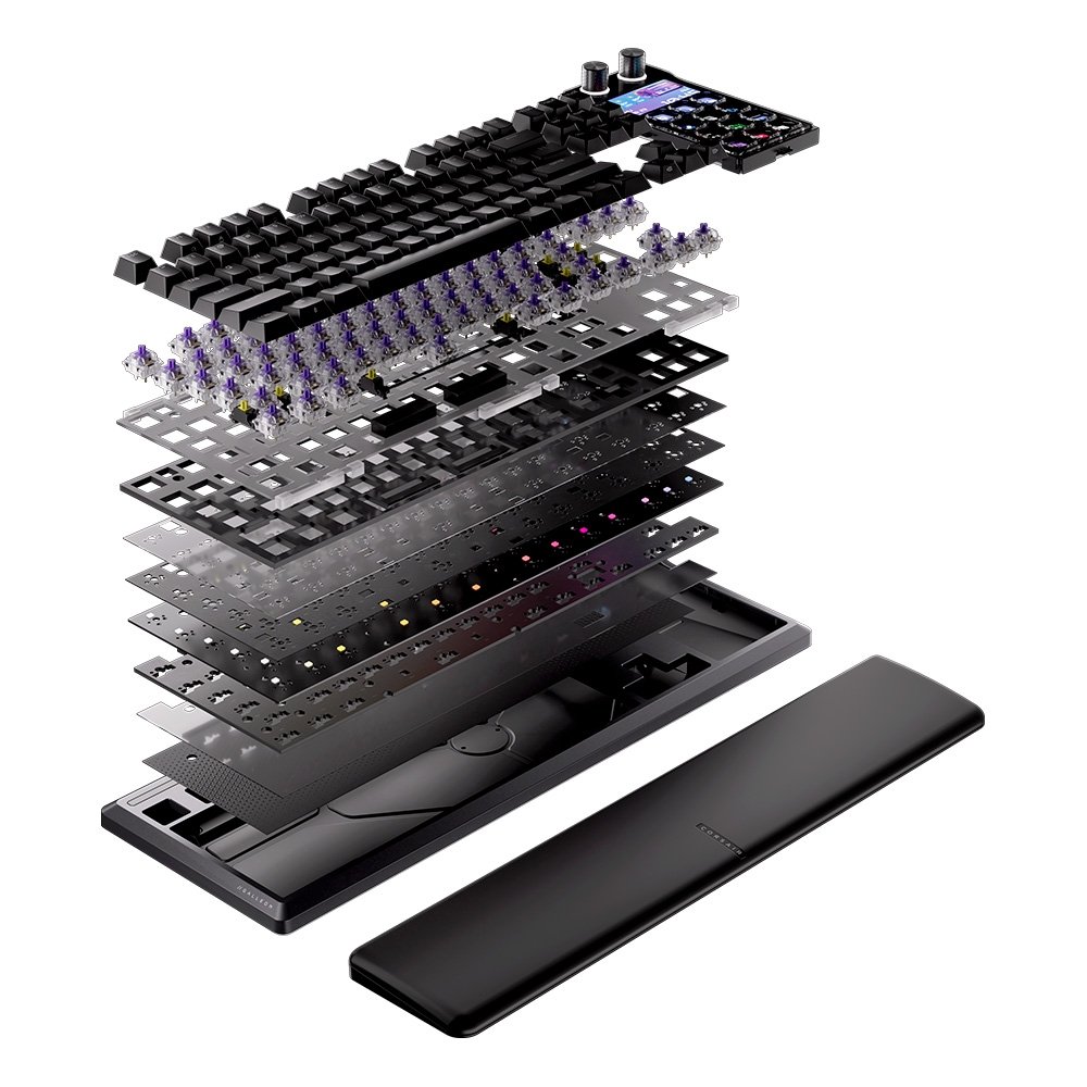Imagem 8 de 10 do produto Teclado Mecânico Gamer Corsair Galleon 100 SD, Tela Stream Deck, RGB, Switch Corsair MLX Pulse, Preto - CH-912A31I-NA