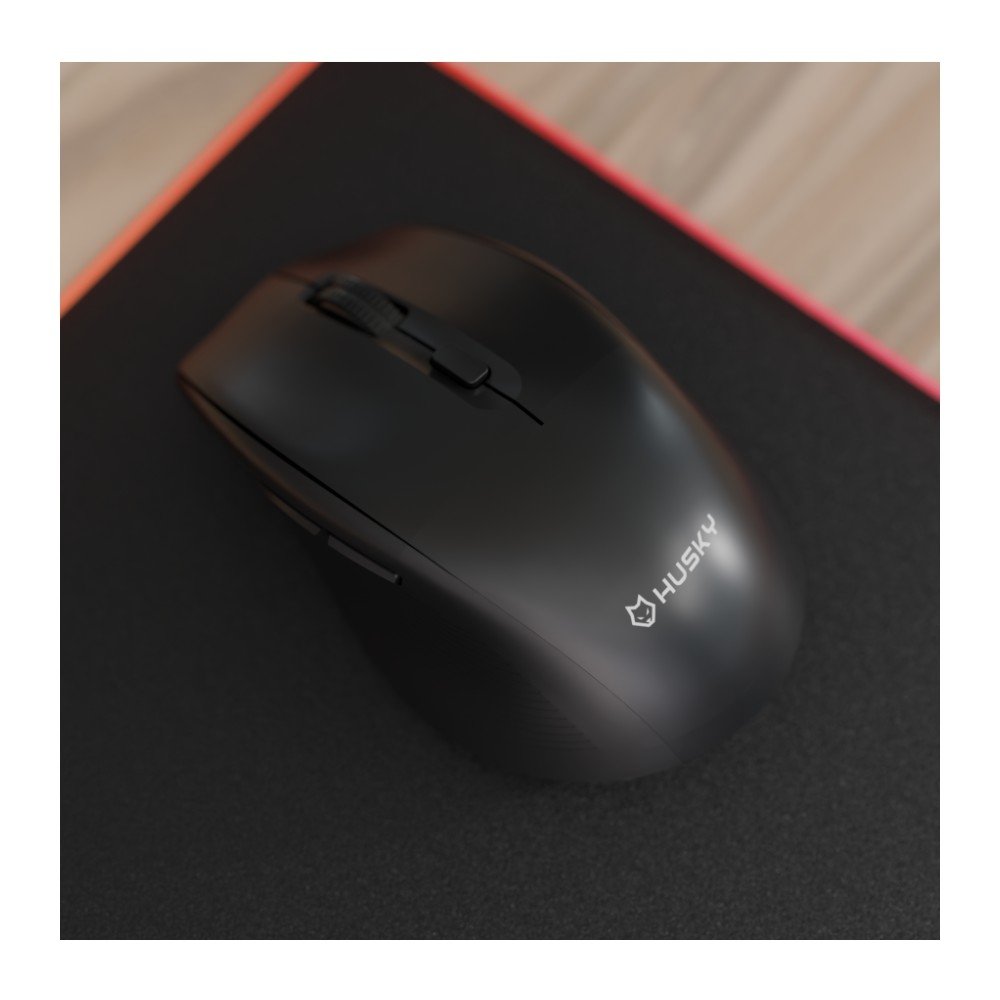 Imagem 6 de 6 do produto Mouse Office Husky Vero 200, Multiconexão (Bluetooth + 2.4GHz), Click Silencioso, 6 Botões, 1600 DPI, Preto - HMO200PT