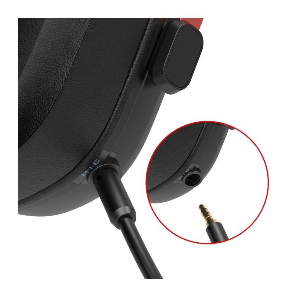 Imagem 7 de 7 do produto Headset Gamer Redragon Cybill, Surround, Drivers 50mm, USB, Preto - H312