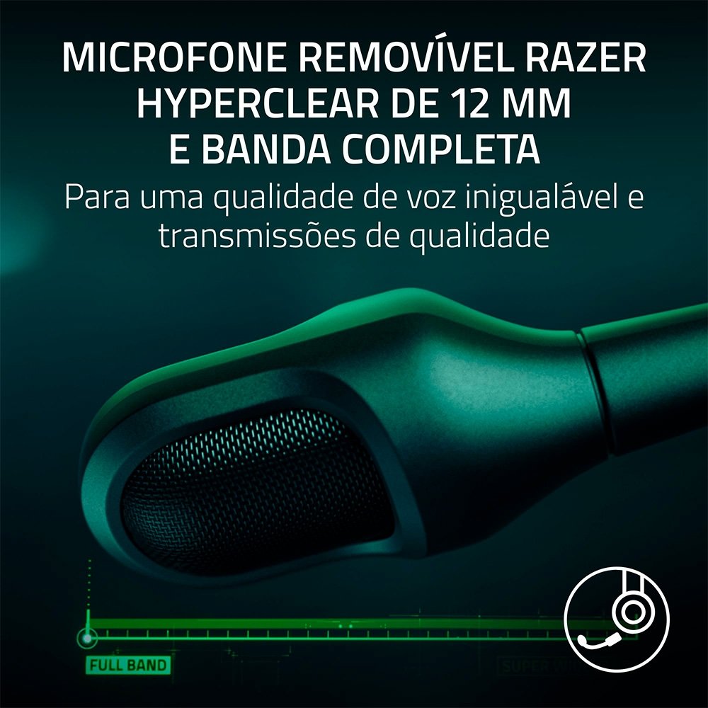 Imagem 7 de 11 do produto Headset Sem Fio Gamer Razer Blackshark V3 Pro, Edição Counter-Strike 2, ANC, Drivers 50mm, Preto - RZ04-05400800