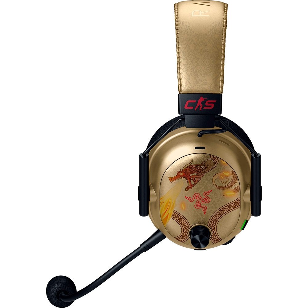 Imagem 2 de 11 do produto Headset Sem Fio Gamer Razer Blackshark V3 Pro, Edição Counter-Strike 2, ANC, Drivers 50mm, Preto - RZ04-05400800