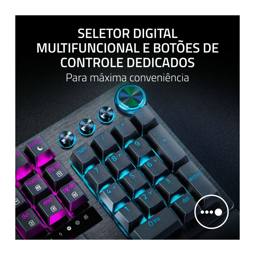 Teclado Mecânico Gamer ( Balão.info) V3 Pro 8KHz, RGB, Switch Analógico Óptico, Rapid Trigger, Layout US, Alumínio - RZ03-( Balão.info - foto 7