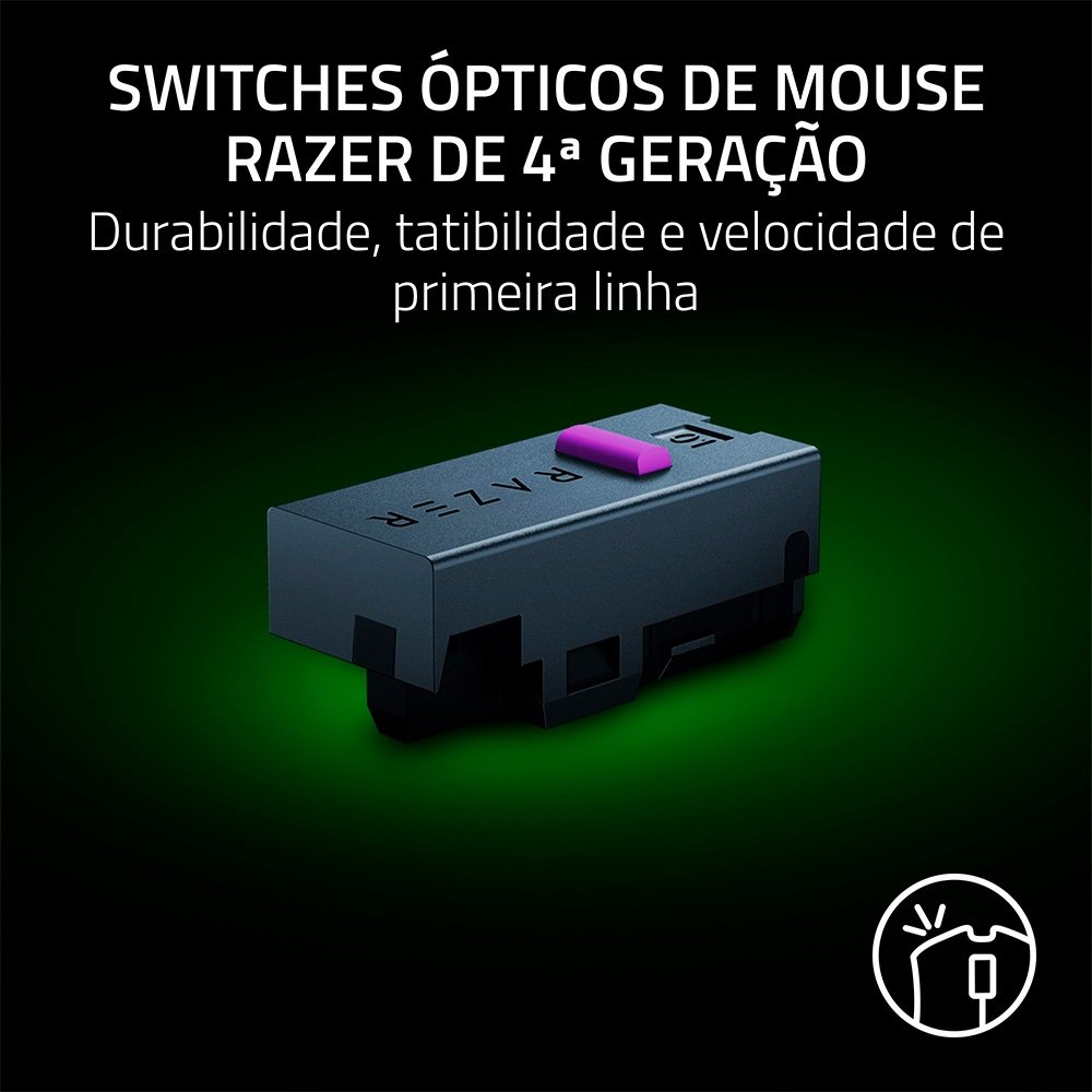 Mouse Gamer Sem Fio  Razer Cobra HyperSpeed, 30000 DPI, RGB Chroma, Ultra-Leve, Preto - RZ01-05570100 - view 6