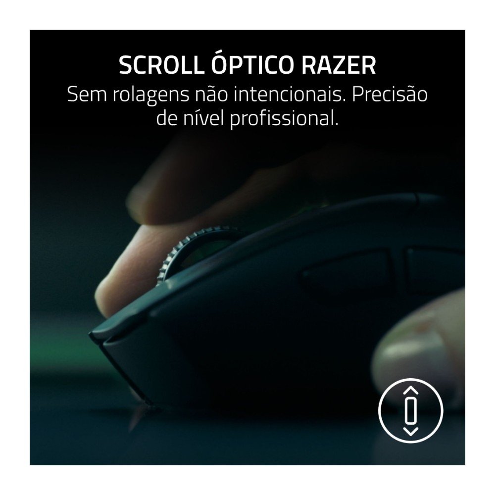 Imagem 4 de 5 do produto Mouse Gamer Sem Fio Razer DeathAdder V4 Pro, Até 45000 DPI, Ultra-Leve, HyperSpeed Wireless, Preto - RZ01-05330100