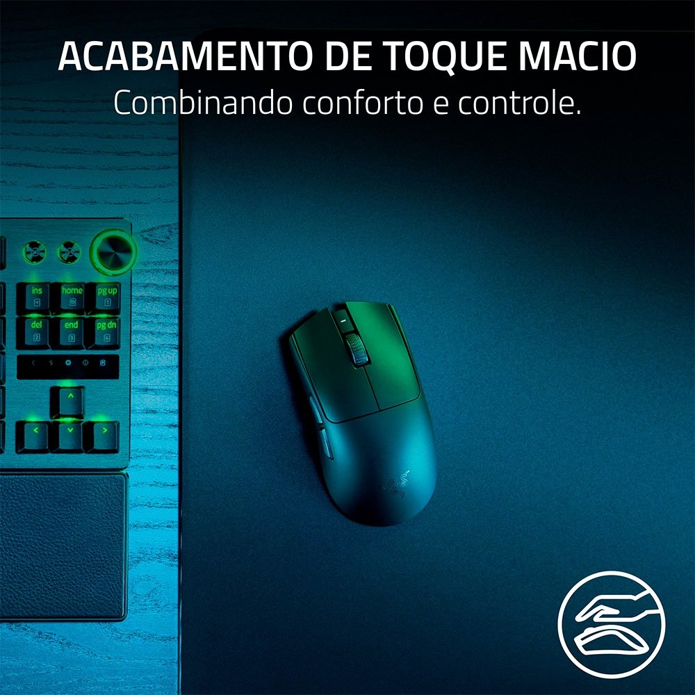 Mouse Gamer Sem Fio Razer Viper V3 Pro SE, 35000 DPI, Ultra-Leve, Edição Especial, Preto - RZ01-04550100 - view 11