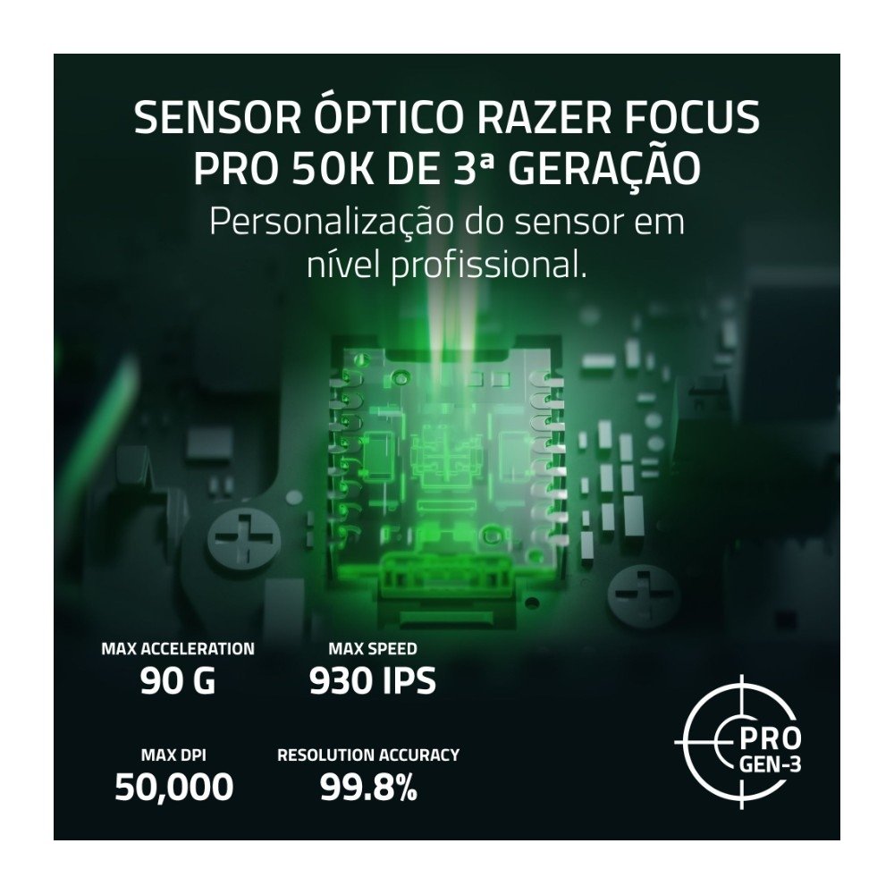 Mouse Gamer Sem Fio ( Balão.info) V4 Pro, ( Balão.info) DPI, Ultra-Leve, Polling 8K, Preto - RZ01-( Balão.info - foto 5