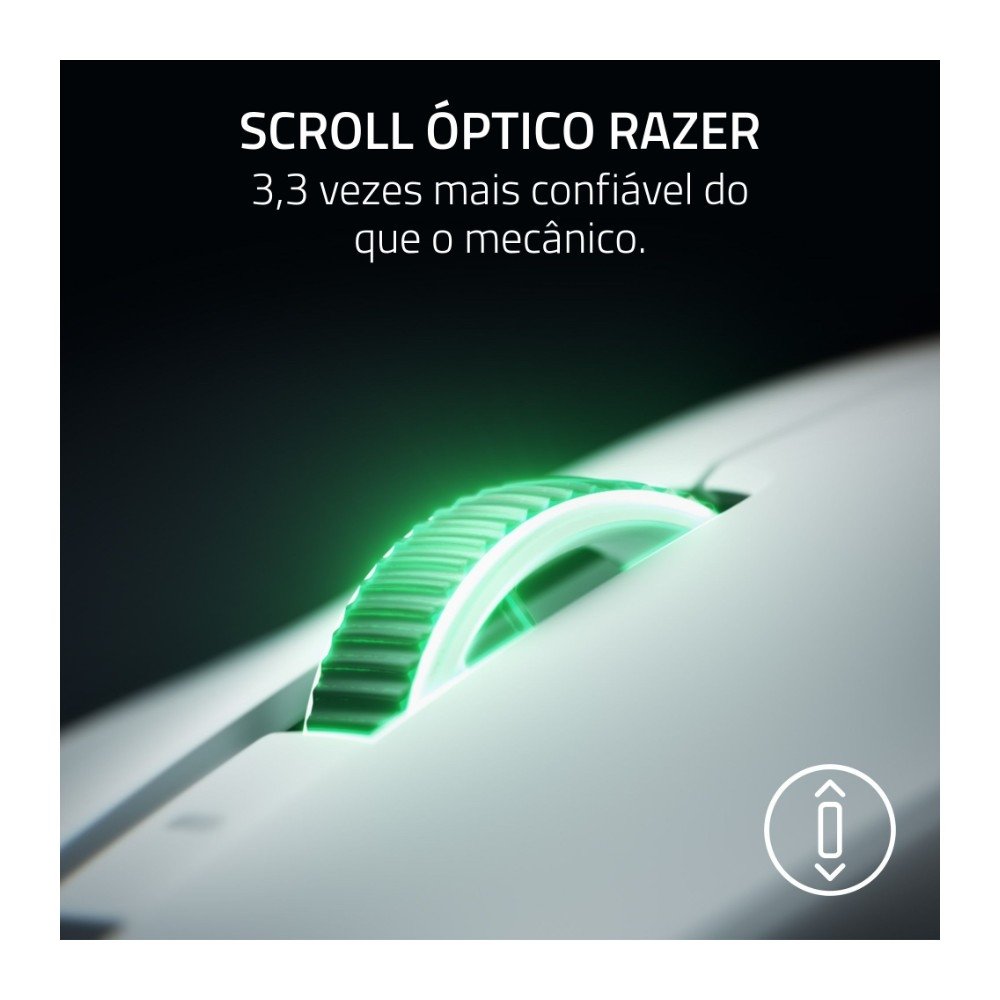 Mouse Gamer Sem Fio ( Balão.info) V4 Pro, 50.000 DPI, Ultra-Leve, Sensor Óptico Focus Pro, Branco - RZ01-( Balão.info - foto 4