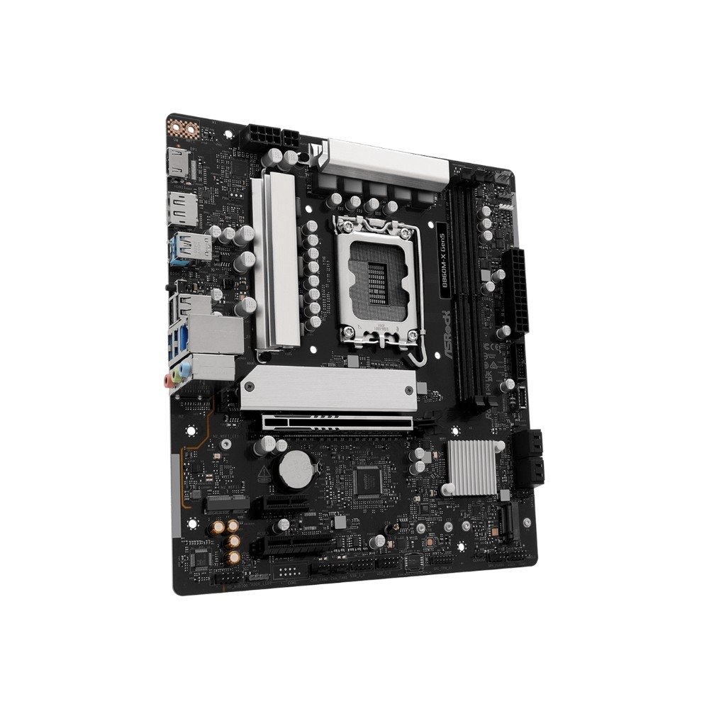 Imagem 2 de 6 do produto Placa-Mãe ASRock B860M-X Gen5, Intel LGA 1851, Micro ATX, DDR5 - 90-MXBSE0-A0UAYZ