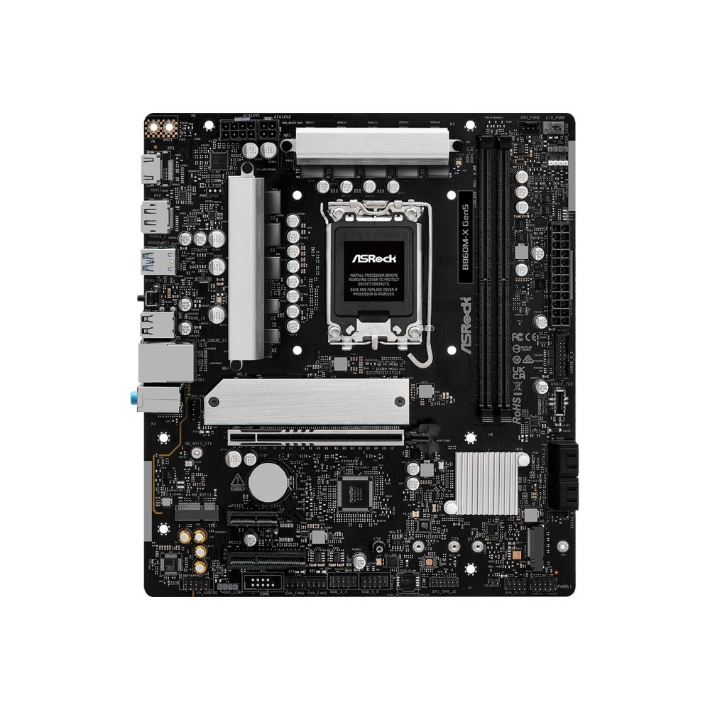 Imagem 3 de 6 do produto Placa-Mãe ASRock B860M-X Gen5, Intel LGA 1851, Micro ATX, DDR5 - 90-MXBSE0-A0UAYZ
