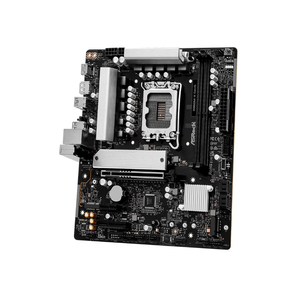 Imagem 4 de 6 do produto Placa-Mãe ASRock B860M-X Gen5, Intel LGA 1851, Micro ATX, DDR5 - 90-MXBSE0-A0UAYZ