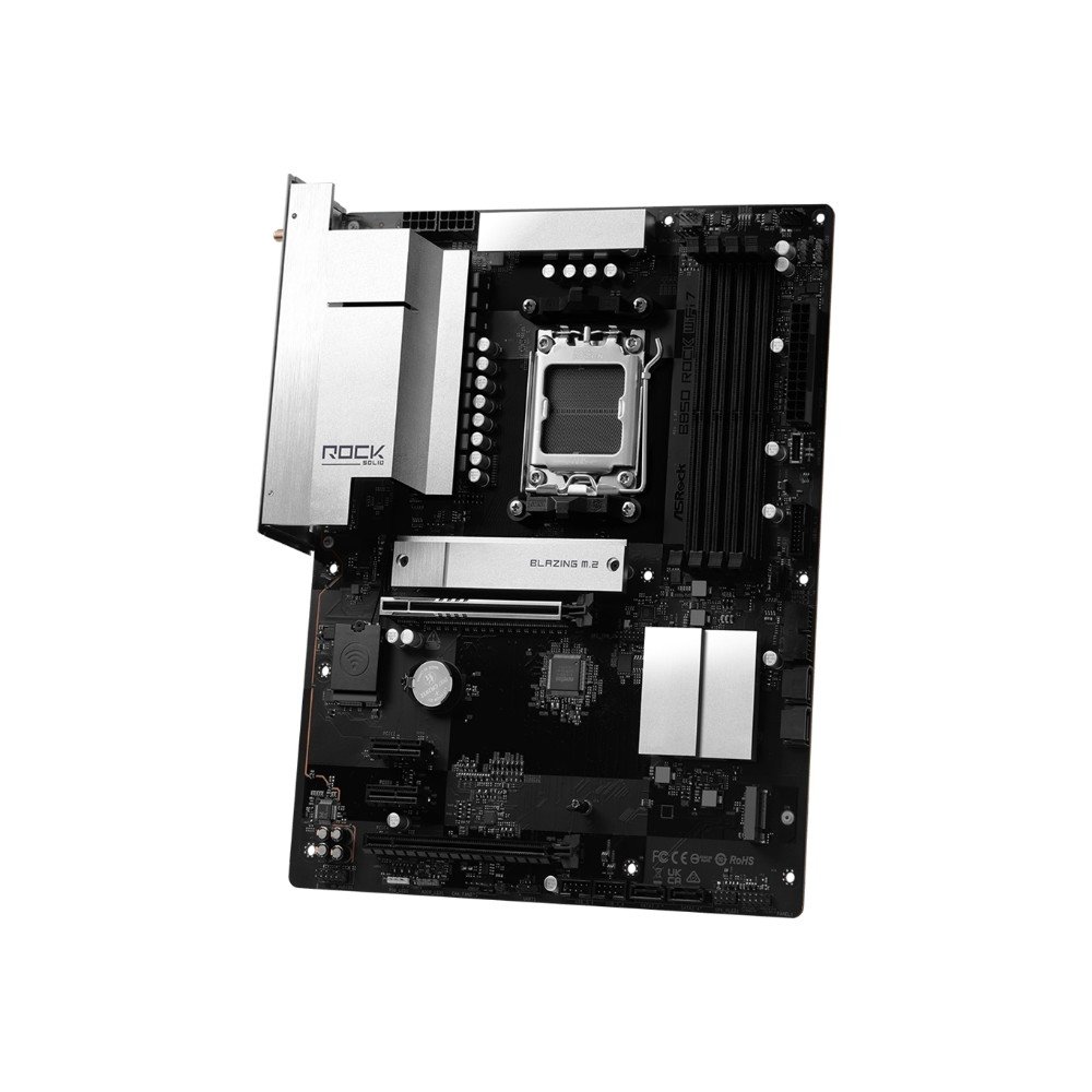 Imagem 3 de 5 do produto Placa-Mãe ASRock B850 Rock WiFi 7, AMD AM5, ATX, DDR5 - 90-MXBU20-A0UAYZ