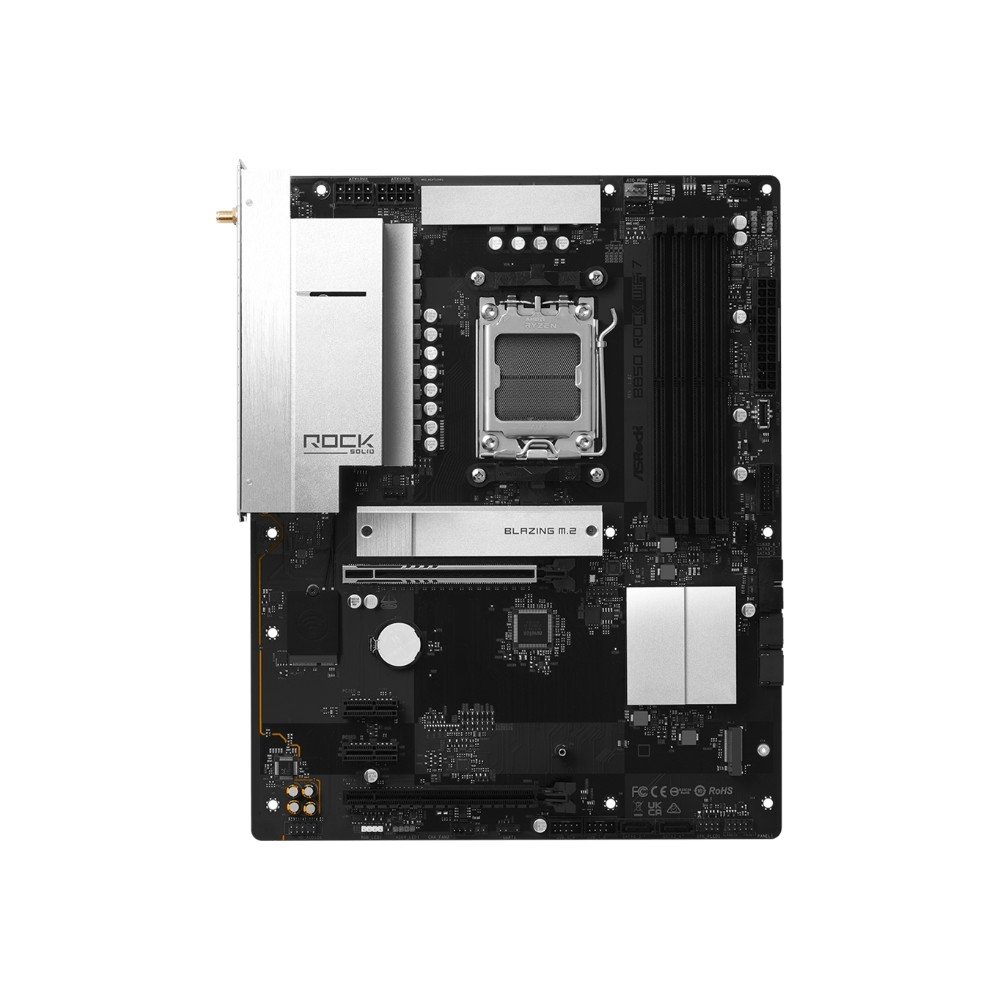 Placa-Mãe ASRock B850 Rock WiFi 7, AMD AM5, ATX, DDR5 - 90-MXBU20-A0UAYZ 4