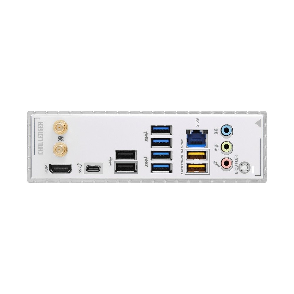 Imagem 7 de 7 do produto Placa-Mãe ASRock B860 Challenger WiFi White, Intel LGA 1851, ATX, DDR5 - 90-MXBUB0-A0UAYZ