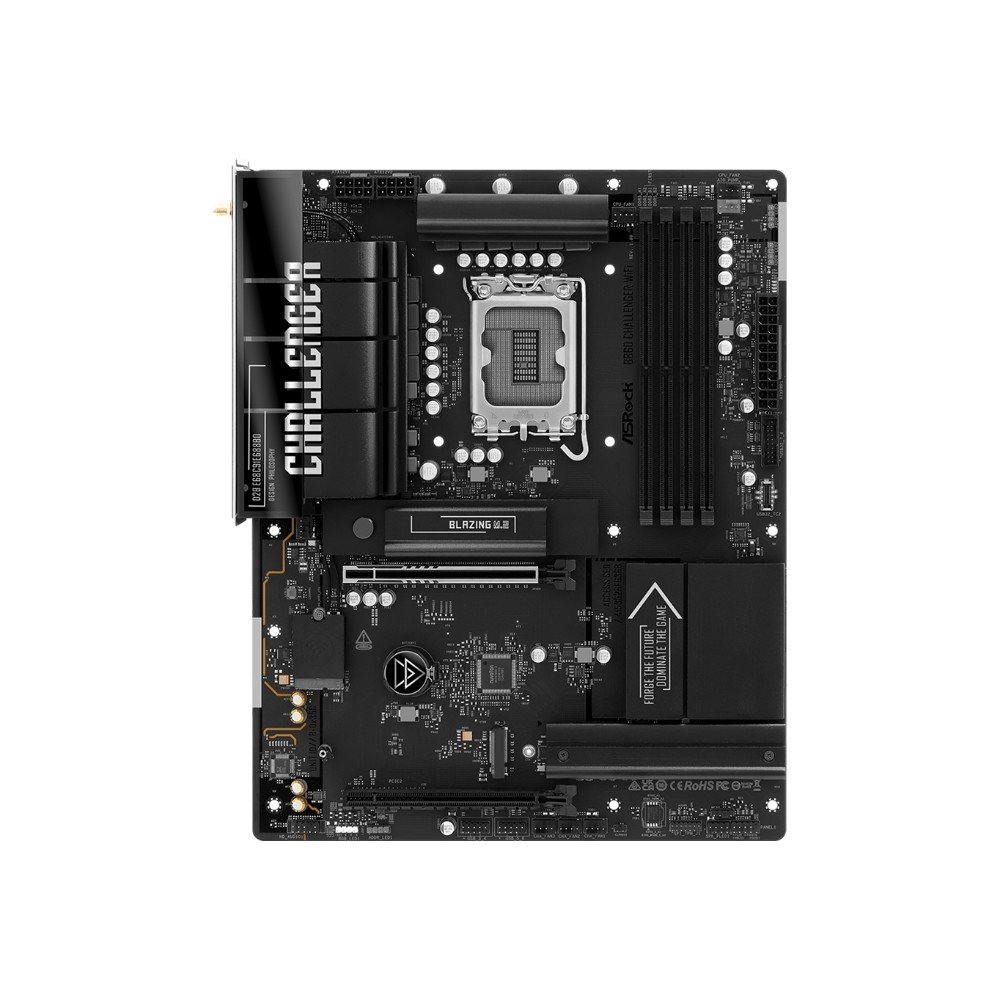 Placa-Mãe ASRock B860 Challenger WiFi, Intel LGA 1851, ATX, DDR5 - 90-MXBUB0-A0UAYZ