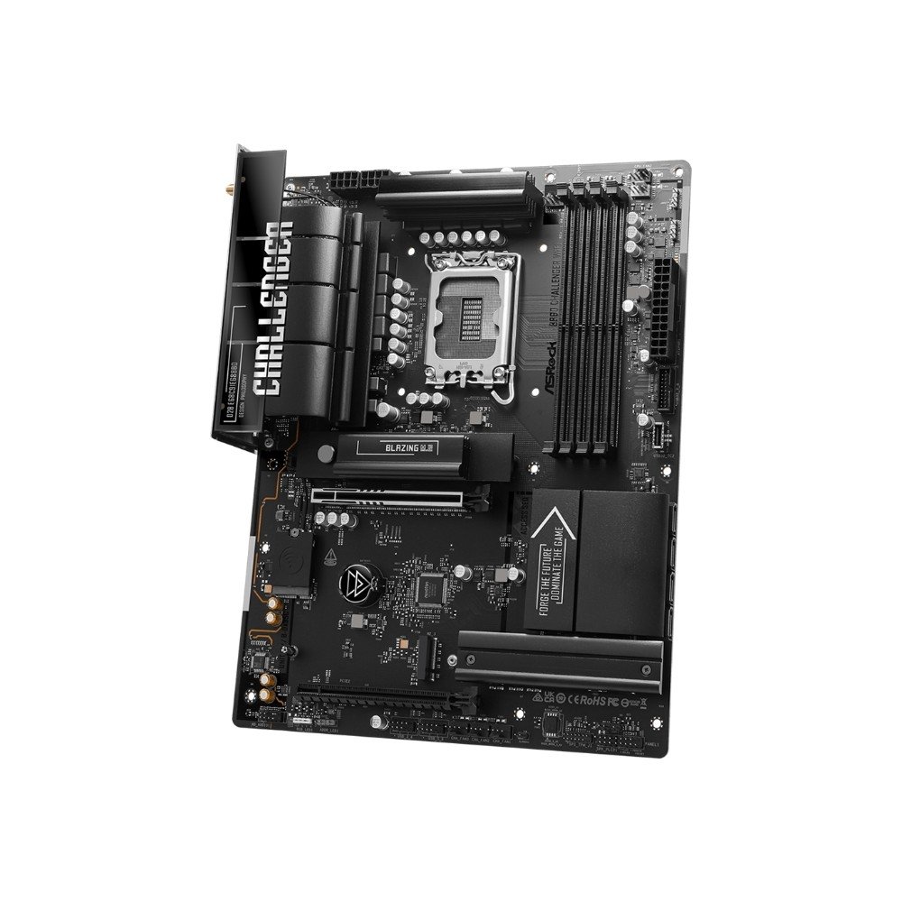 Placa-Mãe ASRock B860 Challenger WiFi, Intel LGA 1851, ATX, DDR5 - 90-MXBUB0-A0UAYZ