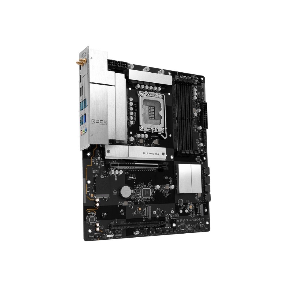 Placa-Mãe ASRock B860 Rock WiFi 7, Intel LGA 1851, ATX, DDR5 - 90-MXBUA0-A0UAYZ 7