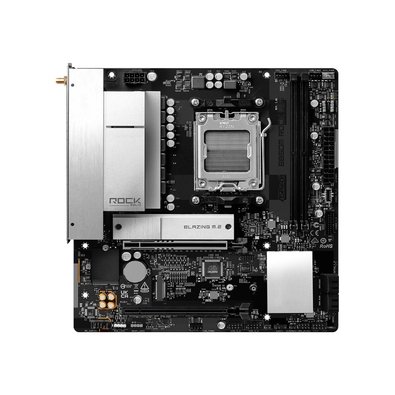 Placa-Mãe ASRock B850M Rock WiFi, AMD AM5, Micro ATX, DDR5 - 90-MXBU70-A0UAYZ