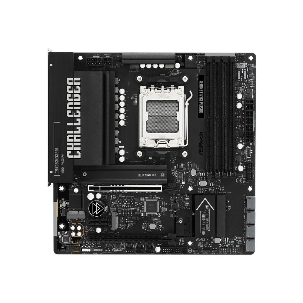 Placa-Mãe ASRock B850M Challenger, AMD AM5, Micro ATX, DDR5 - 90-MXBU40-A0UAYZ - view 2