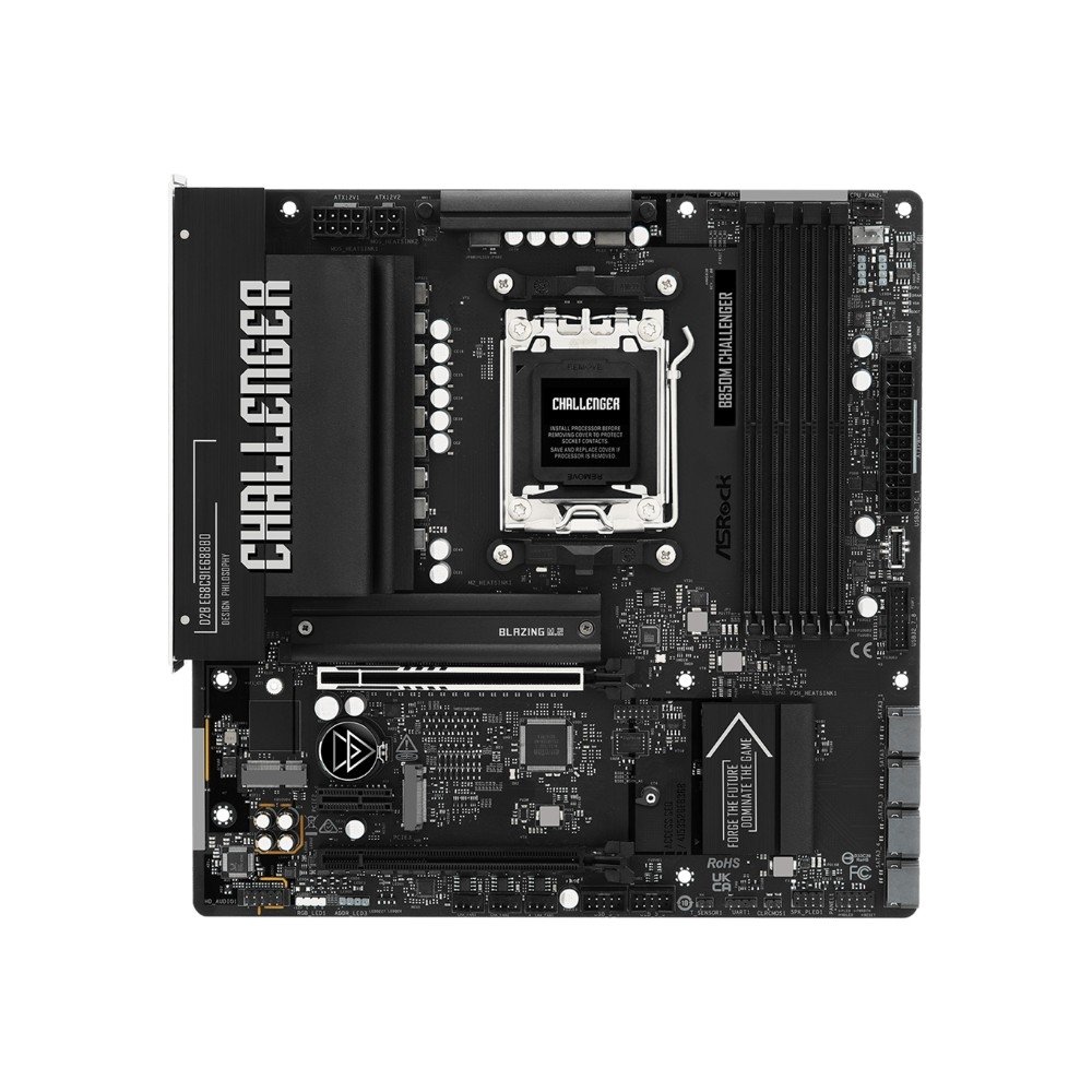Placa-Mãe ASRock B850M Challenger, AMD AM5, Micro ATX, DDR5 - 90-MXBU40-A0UAYZ 5