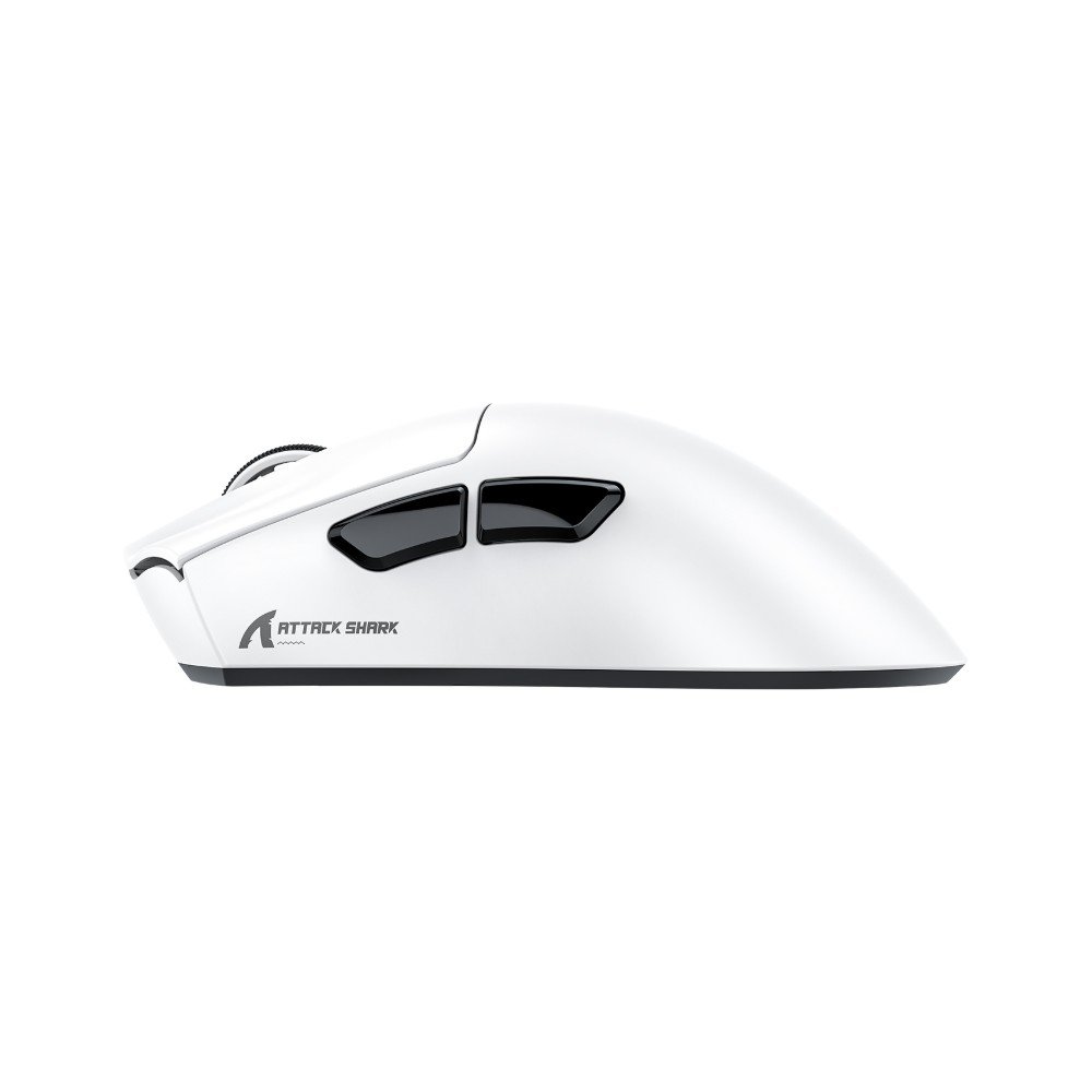 Mouse Gamer Sem Fio Attack Shark V3PRO, RGB, ( Balão.info) DPI, Tri-Mode Wireless Bluetooth USB-C, Branco - V3PRO - view 3