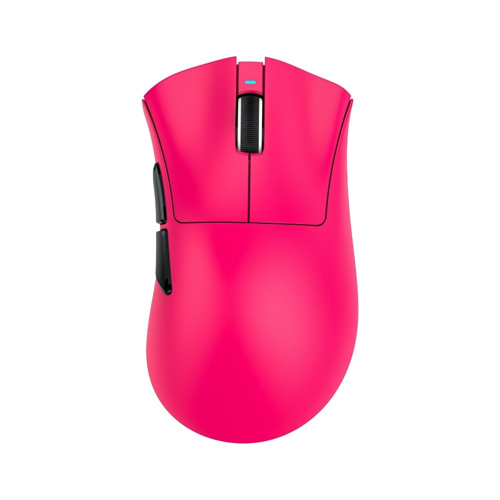 Mouse Gamer Sem Fio Attack Shark V3PRO, RGB, 25000 DPI, Tri-Mode Wireless Bluetooth USB-C, Berry Red - V3PRO