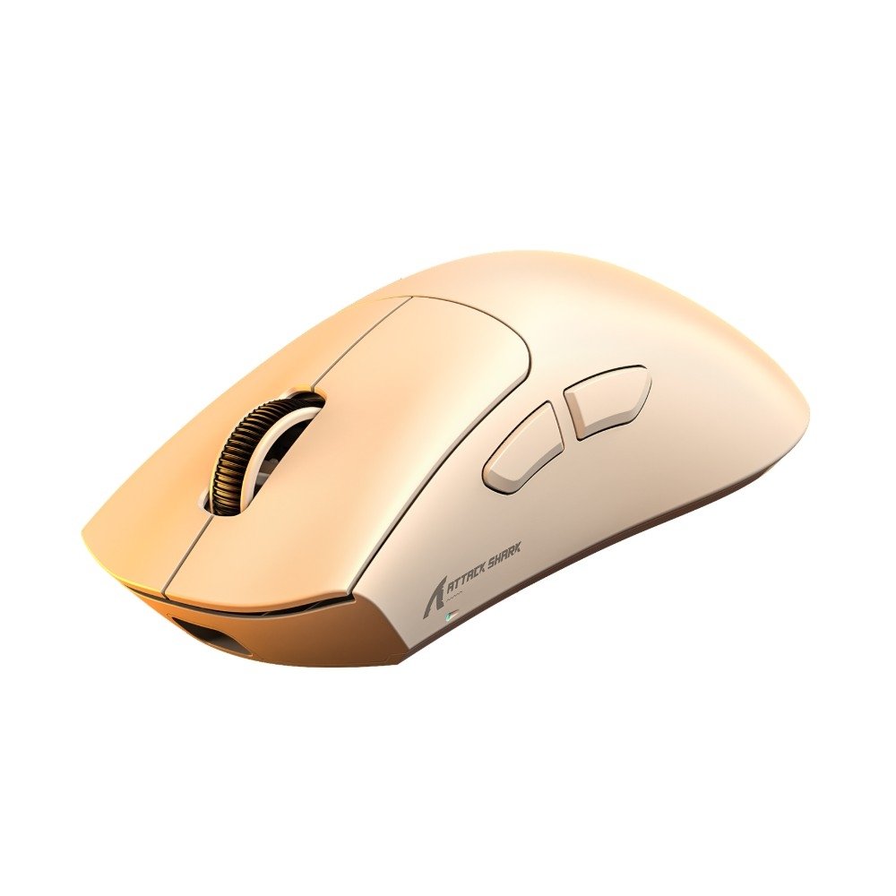 Mouse Gamer Sem Fio Attack Shark V8, ( Balão.info) DPI, Tri-Mode Wireless Bluetooth USB-C, Branco - V8 - view 2