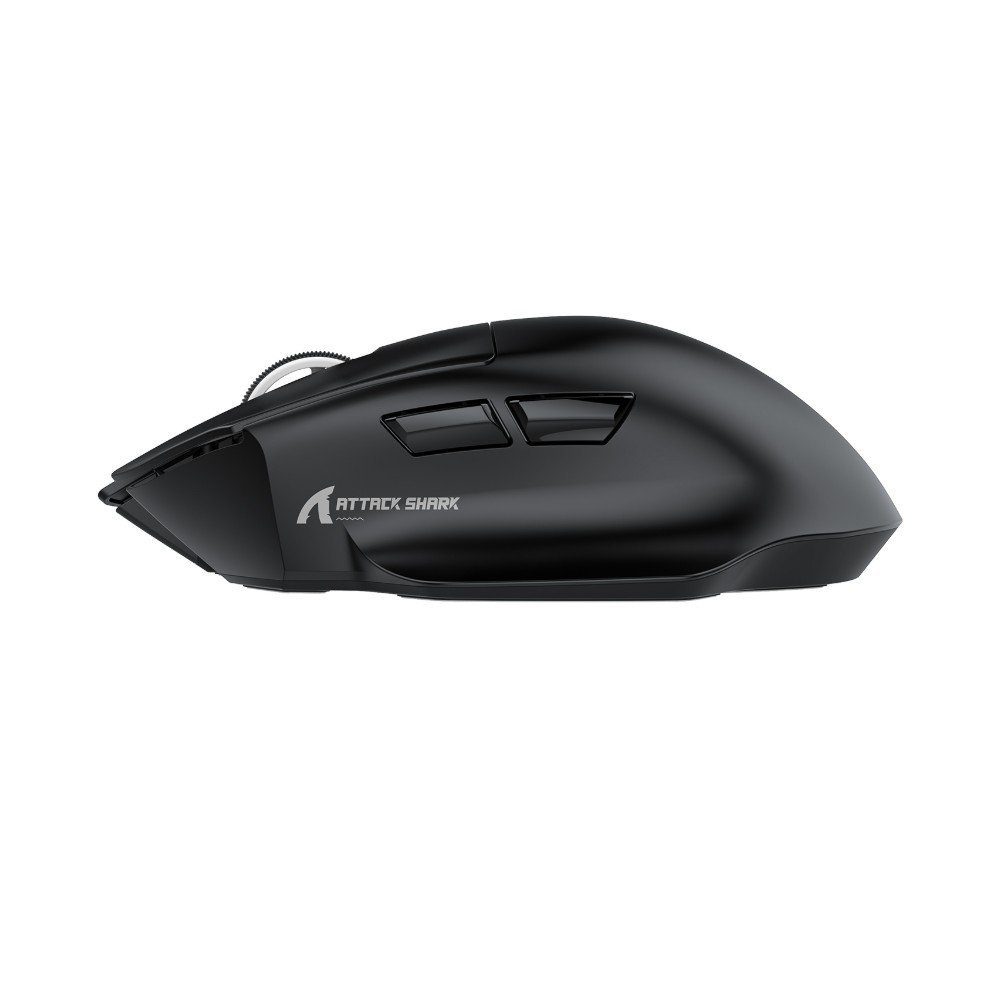 Mouse Gamer Sem Fio Attack Shark V6, RGB, 25000 DPI, Tri-Mode Wireless Bluetooth USB-C, Preto - V6 - view 3