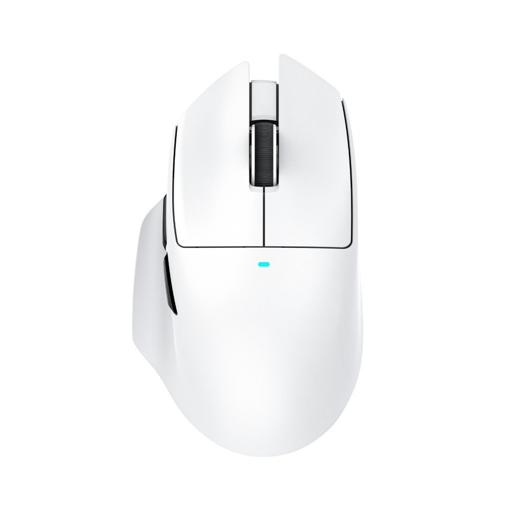 Mouse Gamer Sem Fio Attack Shark V6, RGB, 25000 DPI, Tri-Mode Wireless Bluetooth USB-C, Branco - V6