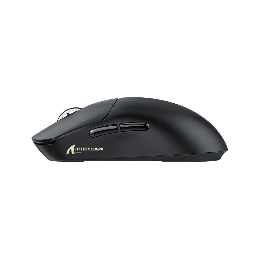 Mouse Gamer Sem Fio Attack Shark X8 Ultimate, ( Balão.info) DPI, Sensor ( Balão.info), Switch Óptico Omron, Dual 8K, Tri-Mode, Black - X8Ultimate Black - view 4
