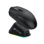 Mouse Gamer Sem Fio Attack Shark G3 Pro, 25000 DPI, Switch Omron, Com Base de Carregamento, Tri-Mode Wireless Bluetooth USB-C, Preto - G3 PRO