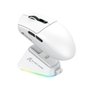 Mouse Gamer Sem Fio Attack Shark G3 Pro, 25000 DPI, Switch Omron, Com Base de Carregamento, Tri-Mode Wireless Bluetooth USB-C, Branco - G3 PRO