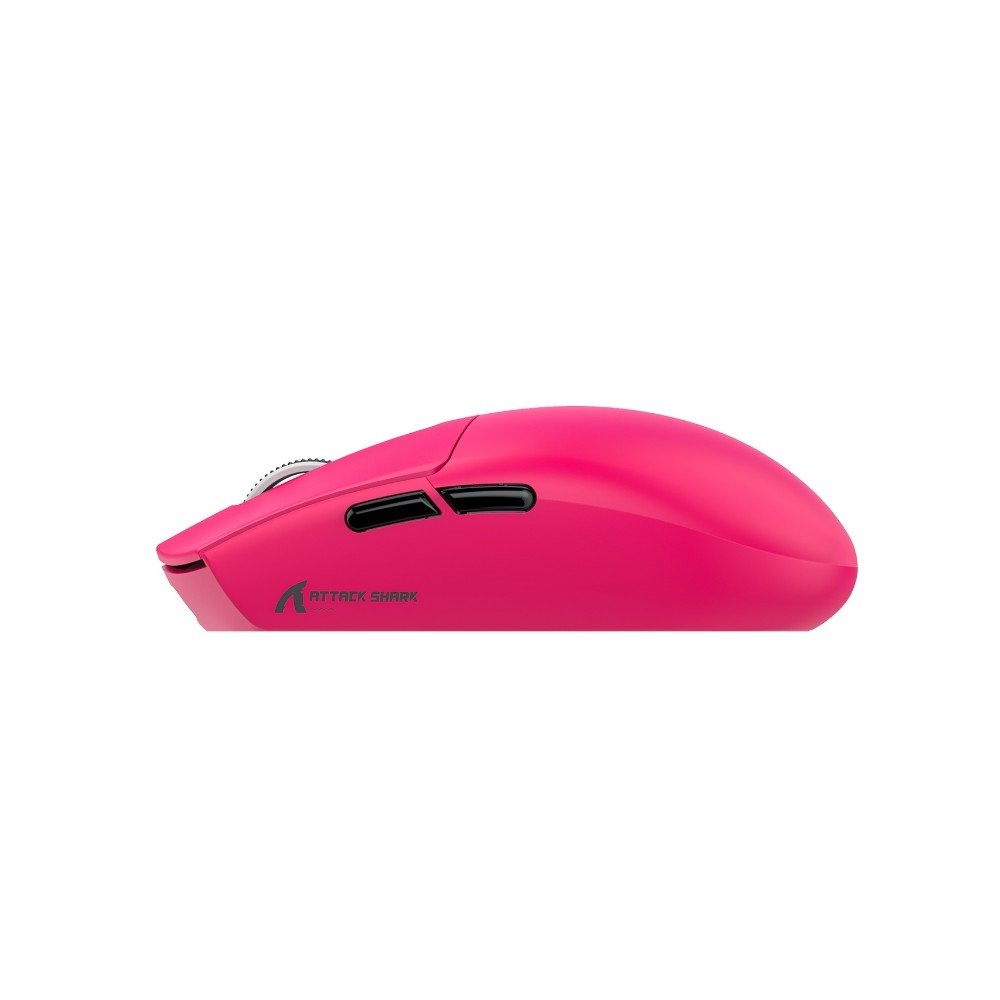 Mouse Gamer Sem Fio Attack Shark G3 Pro, ( Balão.info) DPI, Switch Omron, Com Base de Carregamento, Tri-Mode Wireless Bluetooth USB-C, Vermelho Berry - G3 PRO BERRY RED - view 3