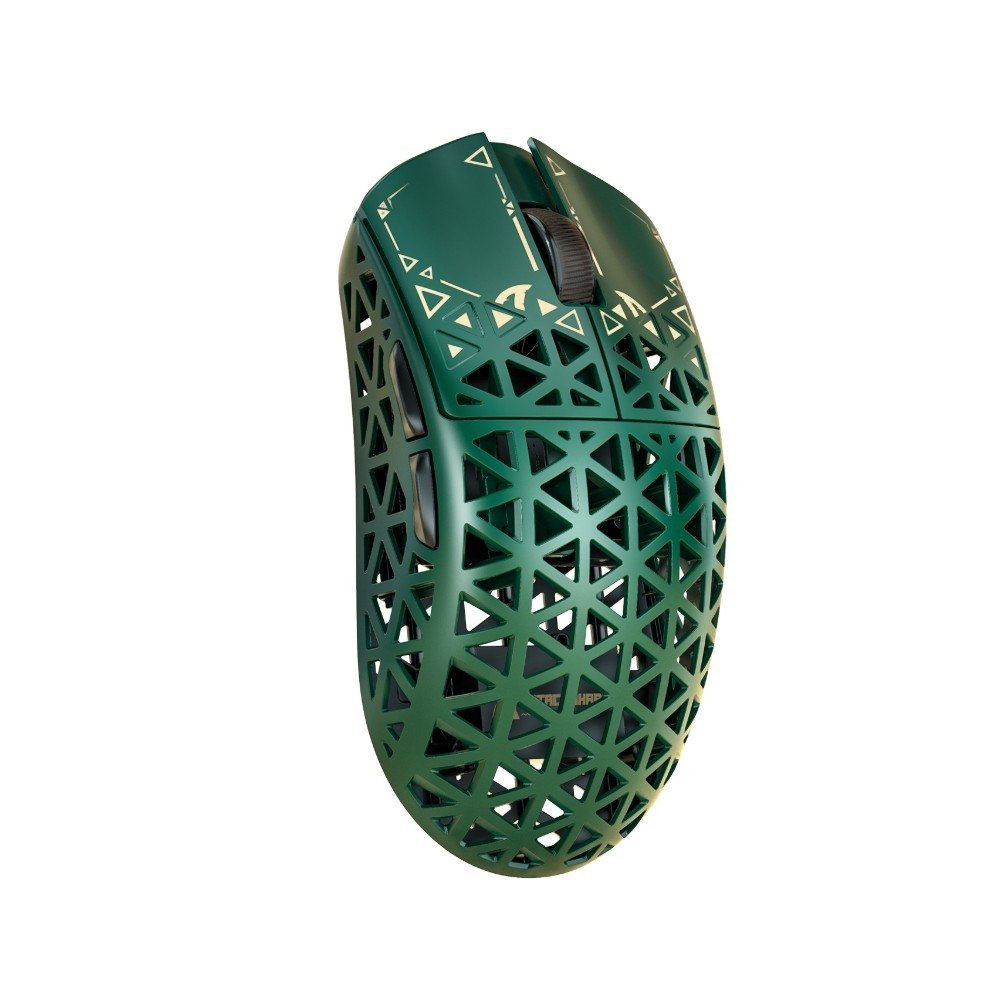 Mouse Gamer Sem Fio Attack Shark R5 Ultra, ( Balão.info) DPI, Fibra de Carbono, Switch Óptico, Tri-Mode Wireless Bluetooth USB-C, Verde - R5 ULTRA - view 2