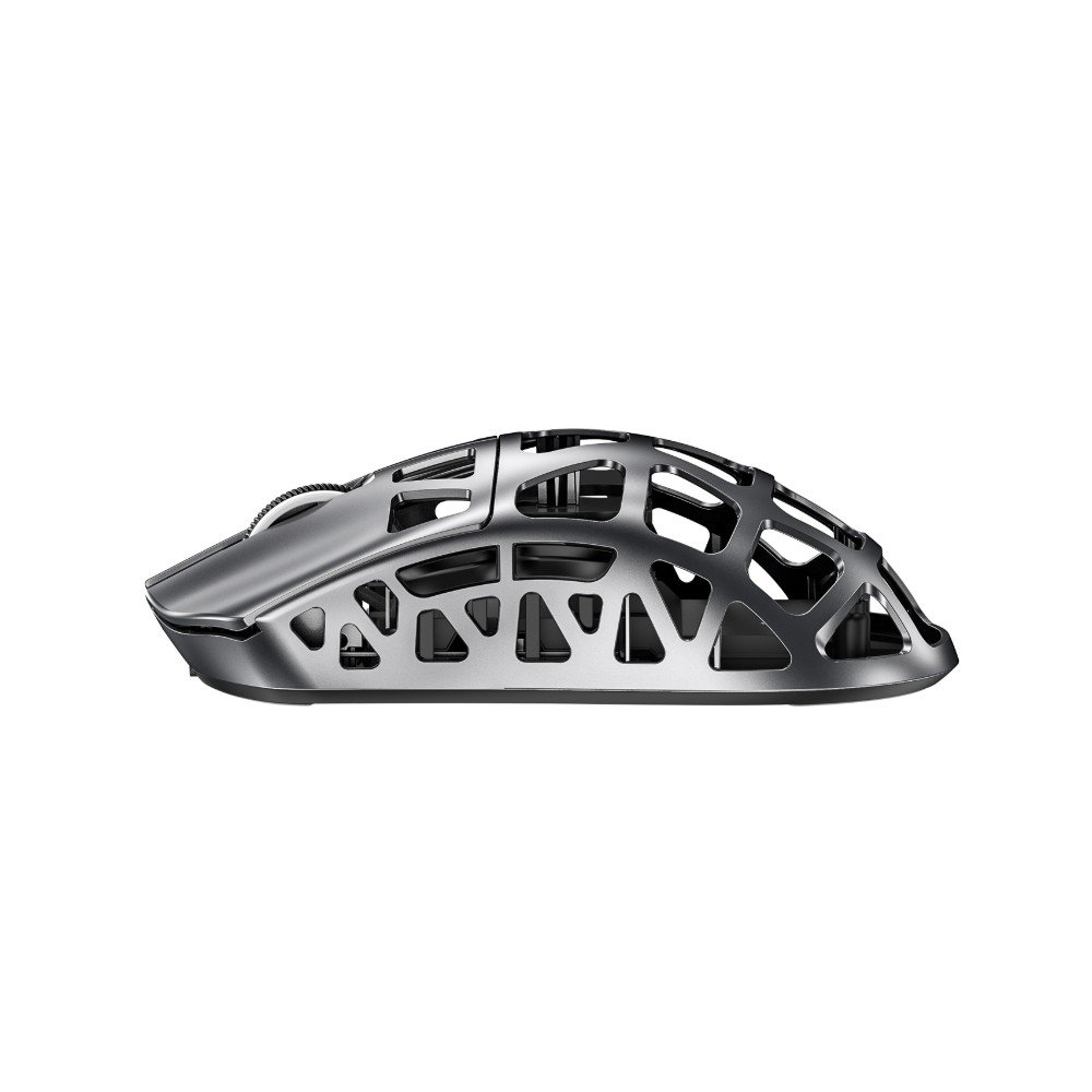 Mouse Gamer Sem Fio Attack Shark R3 Magnesium, ( Balão.info) DPI, Liga de Magnésio, Switch ( Balão.info) Black Mamba, Tri-Mode Wireless Bluetooth USB-C, Cinza - R3 - view 3