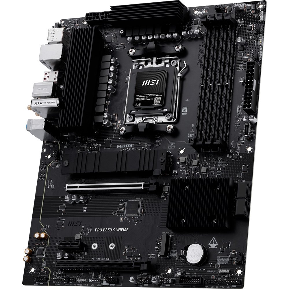 Imagem 2 de 7 do produto Placa-Mãe MSI PRO B850-S WiFi 6E, AMD AM5, ATX, DDR5 - PROB850SWIFI6E