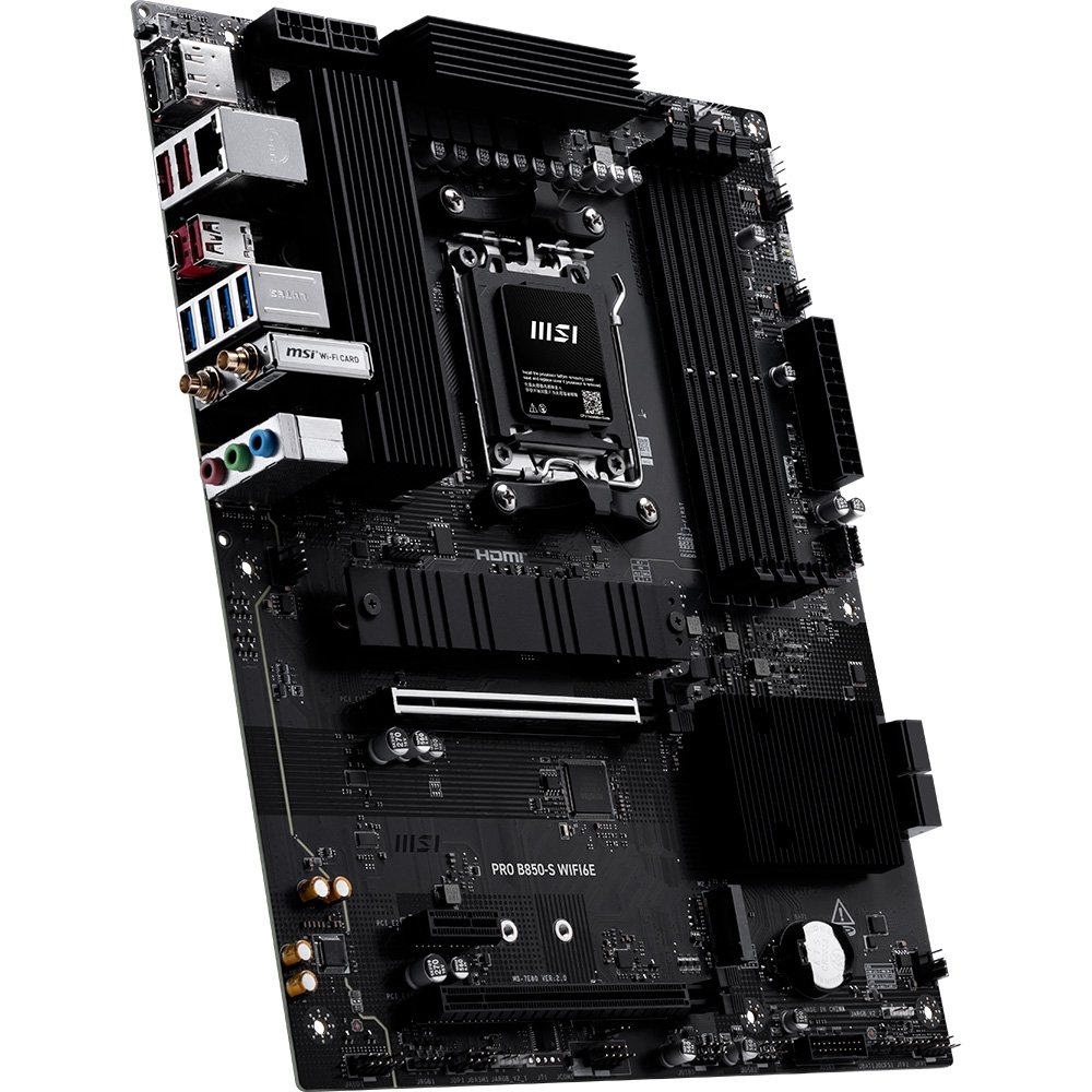 Imagem 3 de 7 do produto Placa-Mãe MSI PRO B850-S WiFi 6E, AMD AM5, ATX, DDR5 - PROB850SWIFI6E