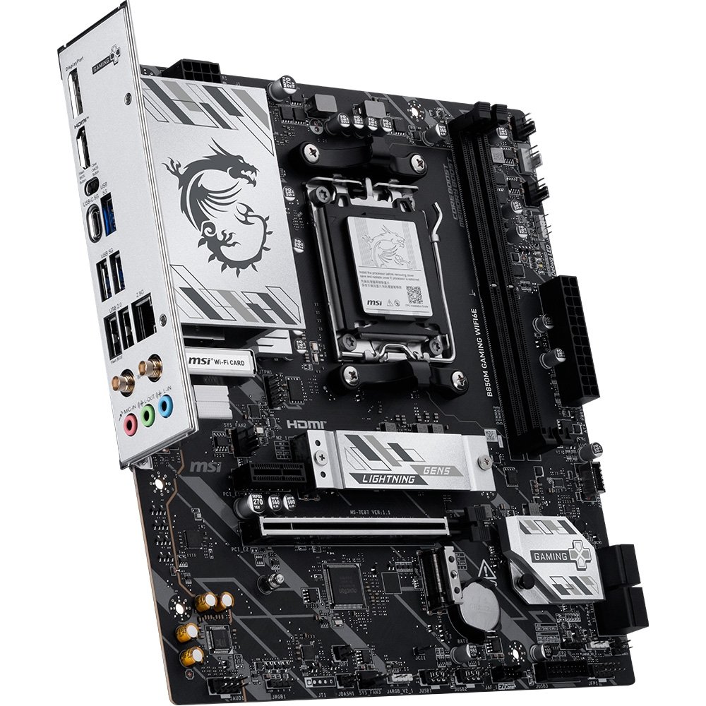 Placa-Mãe MSI B850M Gaming WiFi 6E, AMD AM5, mATX, DDR5 - B850MGWIFI6E