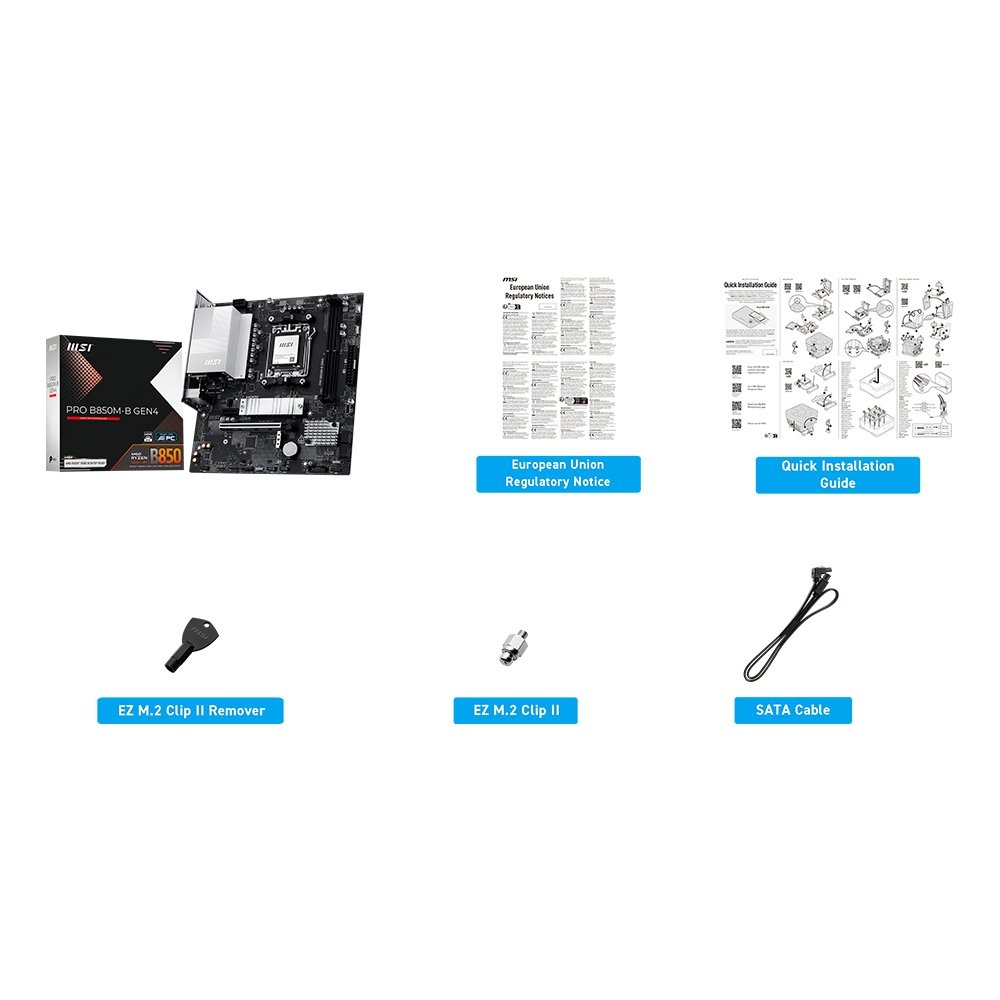 Placa-Mãe MSI PRO B850M-B Gen4, AMD AM5, mATX, DDR5 - B850MBGEN4 - view 7